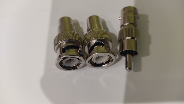 Cable XLR y conectores XLR y BNC-RCA