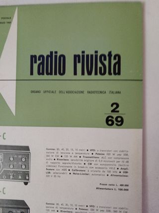 RADIO RIVISTA ham elettronica 1969 rara