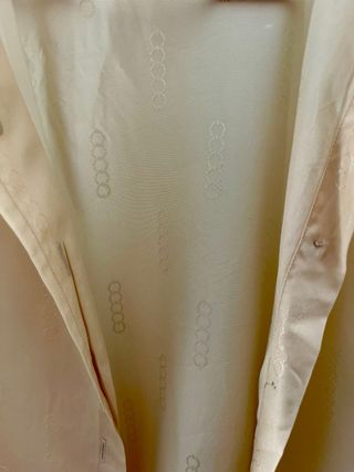 Camisa mujer beige dibujo cadenas