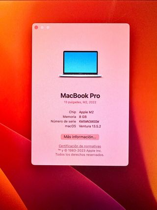 MacBook Pro 13” M2 2022