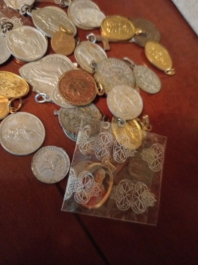 Lote Colgante antiguos católicos.