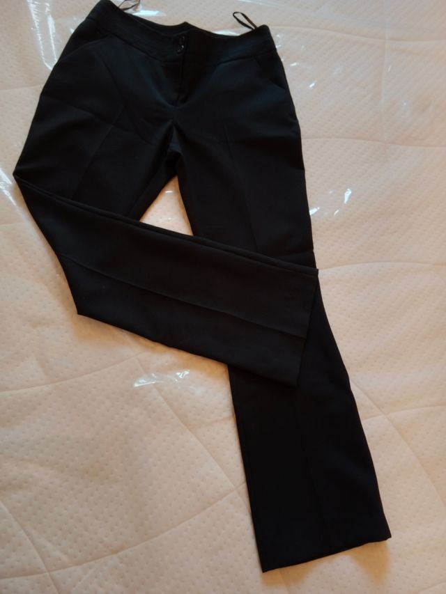 Pantalón negro vestir mujer.