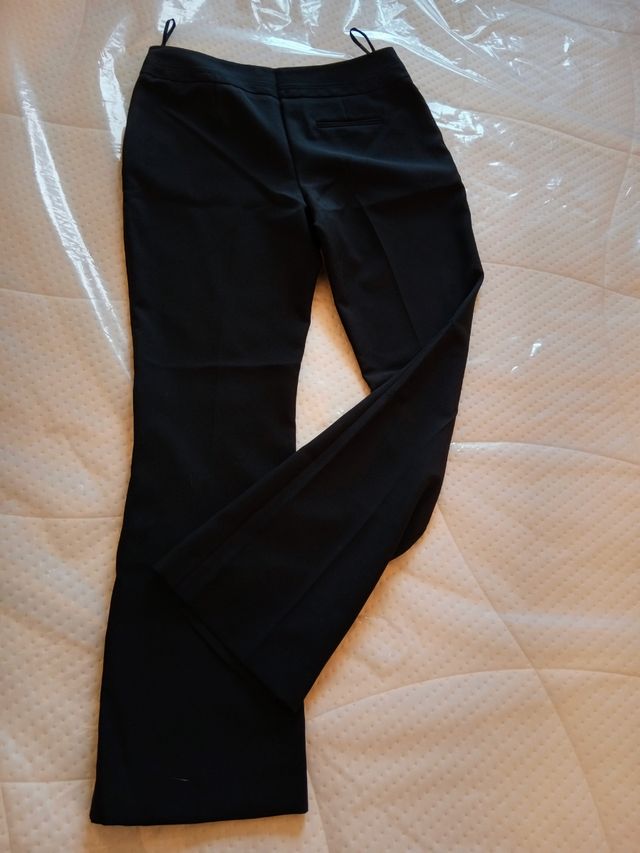 Pantalón negro vestir mujer.