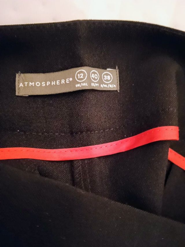 Pantalón negro vestir mujer.