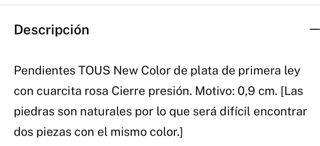 Pendiente osito TOUS