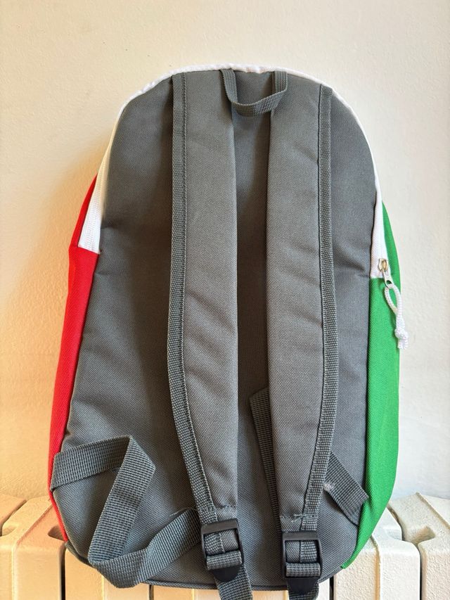 Zainetto Euro Spin grigio con Motivo Tricolore