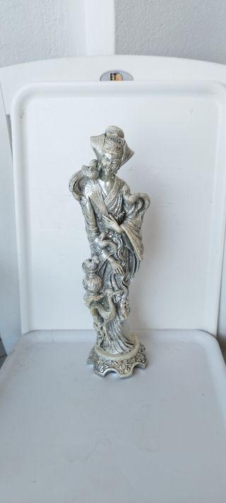 Statua cinese vintage H 37 cm