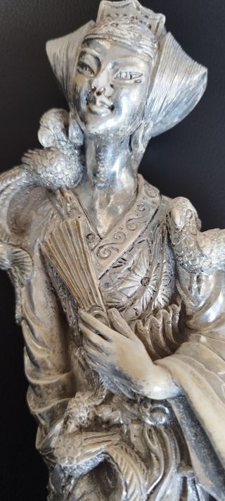 Statua cinese vintage H 37 cm