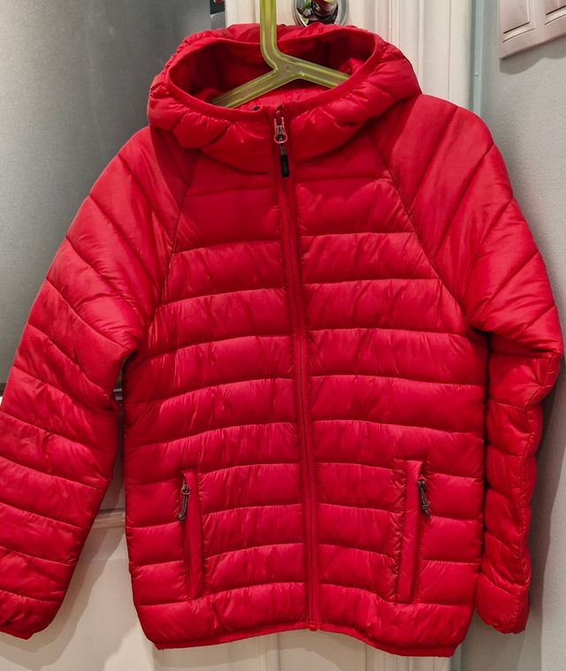 Chaqueta impermeable niño roja