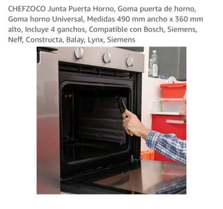 Goma, junta de goma de horno