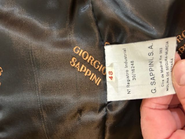 Parka hombre piel  vintage envejecida talla M