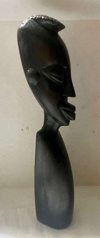 Busto africano madera de ebano Arte tribal