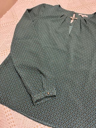 Blusa mujer estampada manga larga 