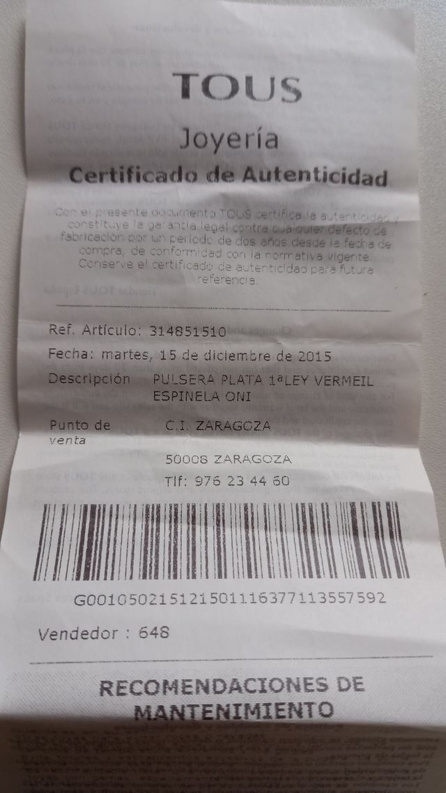 Pulsera Tous