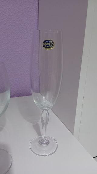 Juego copas cristal de bohemia República Checa