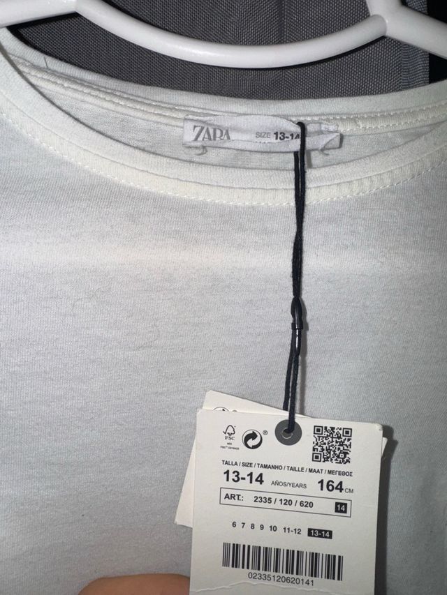 Bonita camiseta raglán de Zara 164