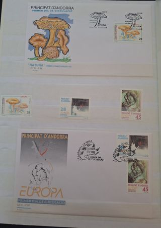 2 sellos y SPD Andorra 1993