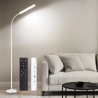 Lámpara de pie LED blanca