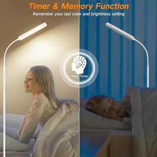 Lámpara de pie LED blanca