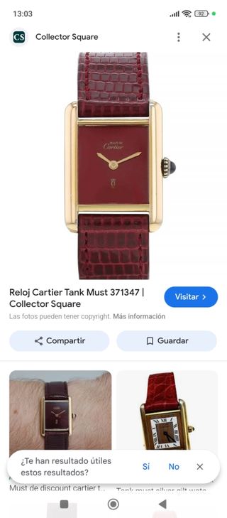 Must de cartier 18k vintage