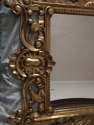 Espejo tallado dorado