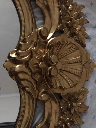 Espejo tallado dorado