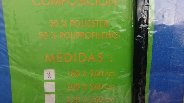 COLCHA DE PIQUÉ SIN ESTRENAR