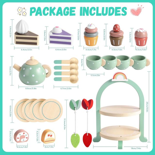 Juego de TÉ madera niñ@s