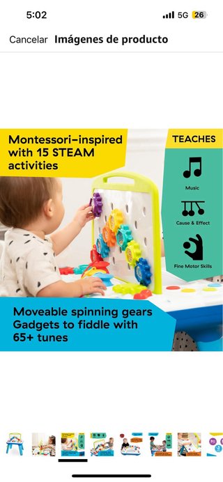 Mesa actividades Baby Einstein
