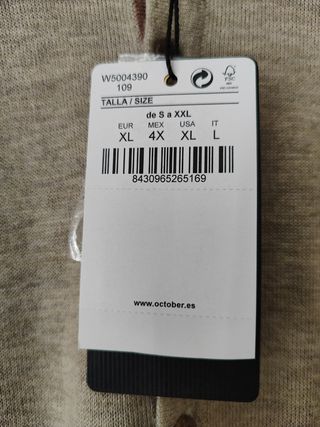 Polo sin estrenar october XL