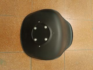 Asiento taburete negro acolchado