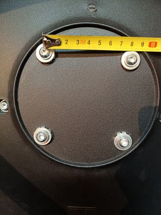 Asiento taburete negro acolchado