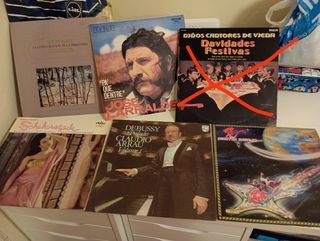 Discos de vinilo antiguos para tocadiscos