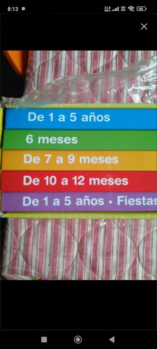 Libros alimentación bebes y niños en estuche