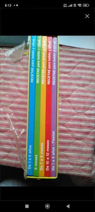Libros alimentación bebes y niños en estuche