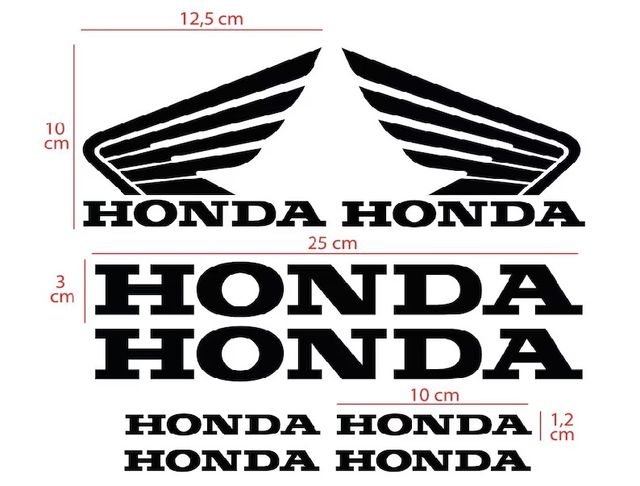 kit 8 pegatinas HONDA