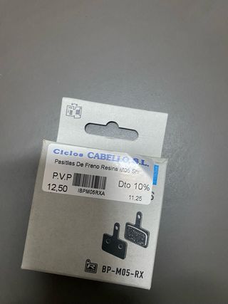 Pastillas de freno resina Shimano BP M05 RX mtb