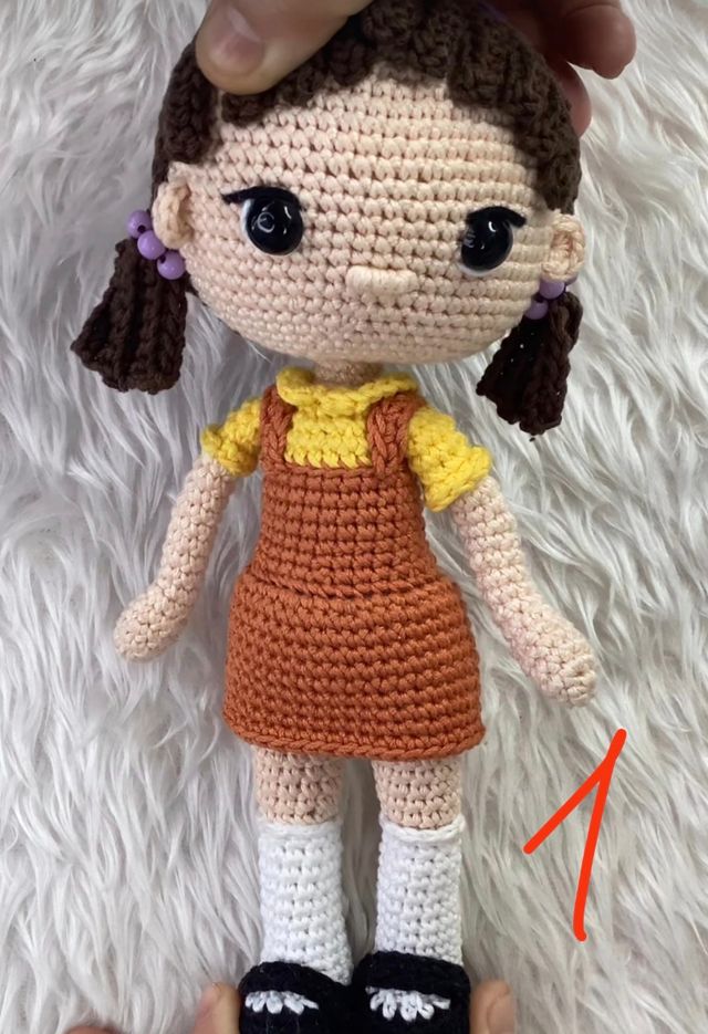 Juego del calamar Amigurumi de segunda mano por 25 EUR en Madrid