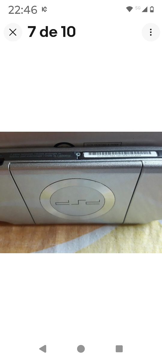 CONSOLA PSP GRIS PLATA 2004 COMPLETA