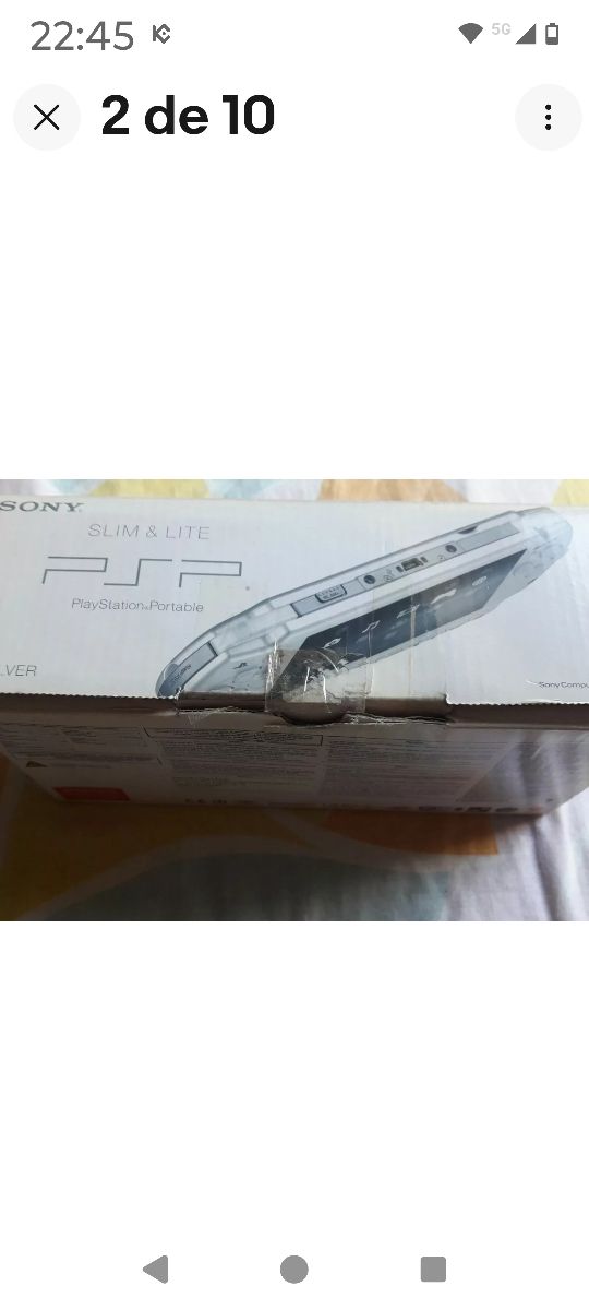 CONSOLA PSP GRIS PLATA 2004 COMPLETA