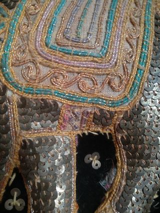 Cuadro de buda elefante pedrería e hilo