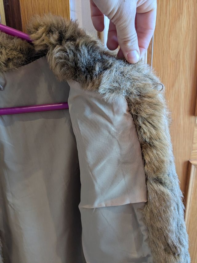 Abrigo de pelo sintético vintage