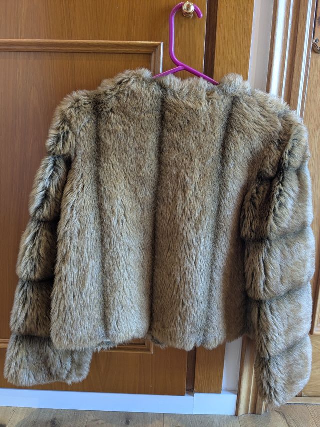 Abrigo de pelo sintético vintage