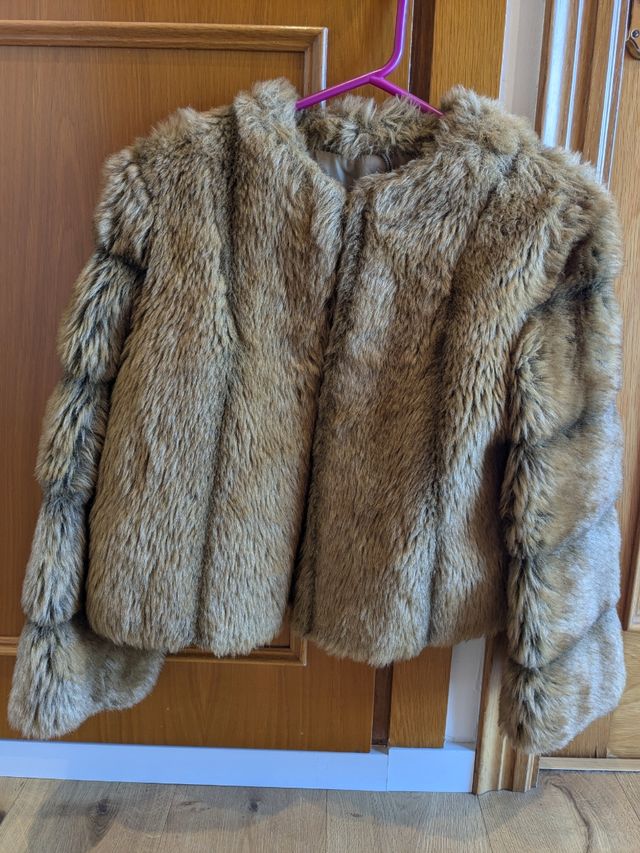 Abrigo de pelo sintético vintage