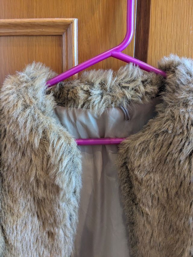 Abrigo de pelo sintético vintage