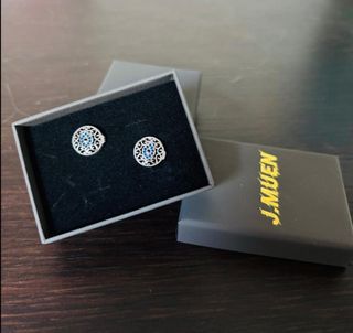 Pendientes plata de ley 925 mal de ojo