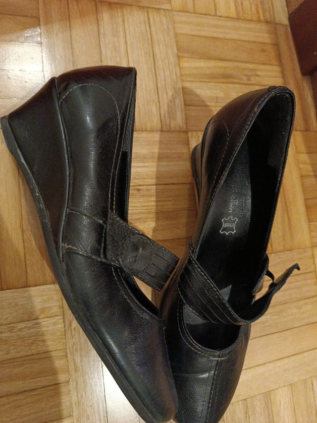 Zapatos de piel tacón