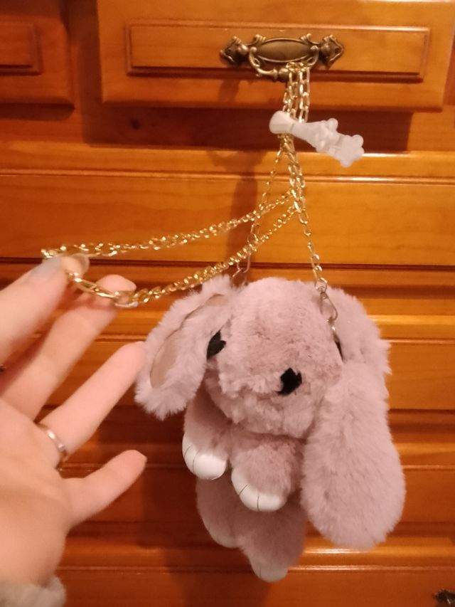 Mochila peluche conejo