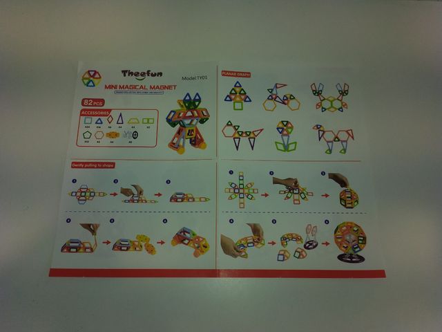 Juego bloques magnéticos 82 piezas Theefun TY01