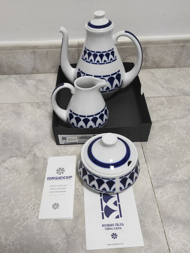 Juego café Itálica cerámica Sargadelos